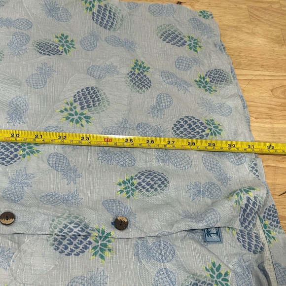 Tommy Bahama Blue Original Fit Short Sleeve Button 100% Silk SZ XXL - Picture 8 of 8
